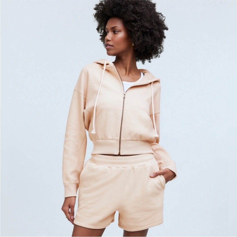 Madewell Short Set in Pale Yellow